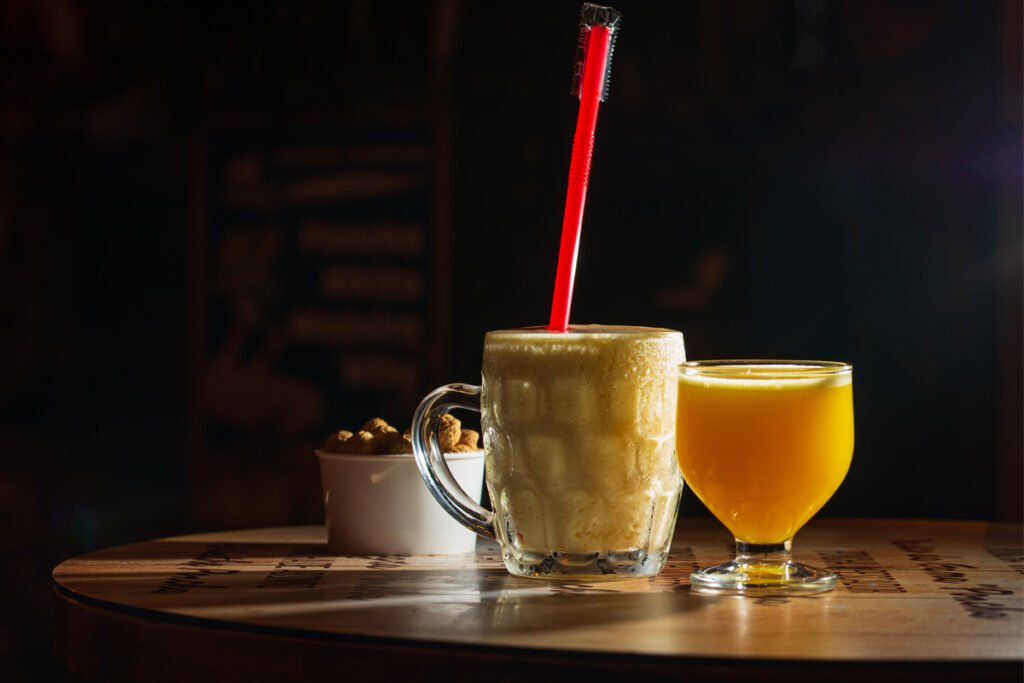 Madeira traditional drink, poncha and nikita