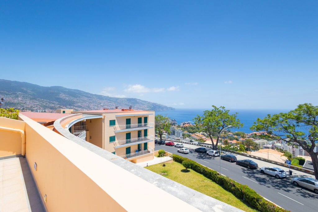 Exterior view of residential building in Sao Martinho Funchal near beaches and city center